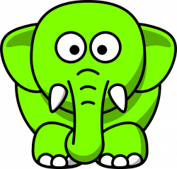 Lime Green Elephant Clip Art at Clker.com - vector clip art online ...