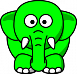 Green Elephant Clip Art at Clker.com - vector clip art ...