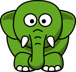 Elephant-green Clip Art at Clker.com - vector clip art online ...