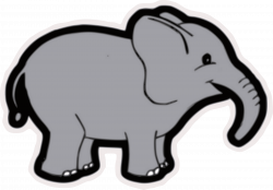 Clipart - Cute Elephant