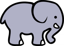 Cartoon Elephant clip art Free vector in Open office drawing ...