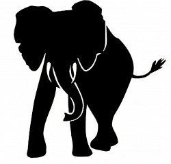 Elephant Silhouette at GetDrawings.com | Free for personal use ...