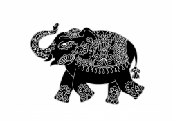 Elephant Clipart Mehndi Pattern Free Stock Photo - Public ...