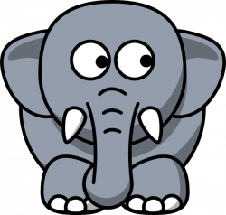 Elephant Looking Right Clip Art at Clker.com - vector clip art ...