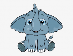 Elephant Clipart Mouth - Cute Baby Elephants Clipart PNG ...
