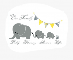 Mom And Two Baby Elephants #1414394 - Free Cliparts on ...