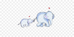 Free Elephant Mom And Baby Silhouette, Download Free Clip ...