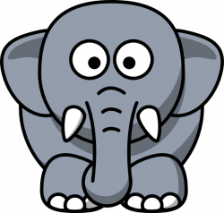 Gray Elephant Clip Art at Clker.com - vector clip art online ...