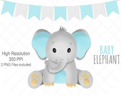 Elephant clipart | Etsy