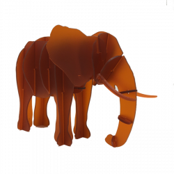 3D animal puzzle - Acrylic - Elephant - 3D Wildlife