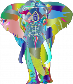 Clipart - Prismatic Elephant
