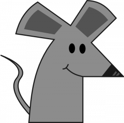 Cute Smiling Cartoon Mouse Clip Art at Clker.com - vector clip art ...