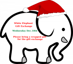 White Elephant With Red Bow Clip Art at Clker.com - vector clip art ...