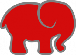 Red Elephant Clip Art at Clker.com - vector clip art online ...