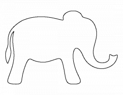 Baby elephant template clipart images gallery for free ...