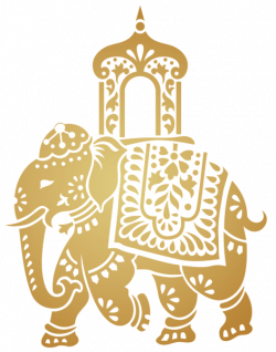 Decorative Indian Elephant Transparent Clip Art Image ...