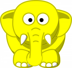 Yellow Elephant Clip Art at Clker.com - vector clip art online ...