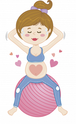 Pregnancy Cartoon Drawing Woman u5b55u5987 - Exercise pregnant women ...