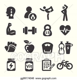 Vector Illustration - Workout icon. EPS Clipart gg99174046 ...