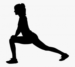 Silhouette Exercise Human Leg Stretching Woman - Silhouette ...