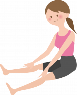 Clipart - Woman Stretching (#4)