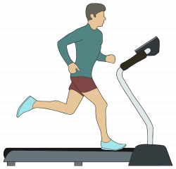 OnlineLabels Clip Art - Man On Treadmill