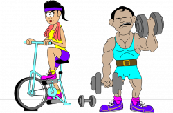 Exercise | Free Stock Photo | Illustration of a man and woman ...