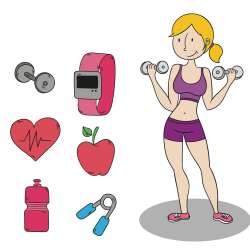 Fitness centre Clip art - Fitness Exercise Woman 1000*1000 ...