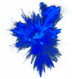 blue explosion powder - Sticker by lcarigi02
