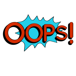 OOPS explosion-like text bubbles 1000*1000 transprent Png Free ...