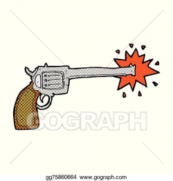 Vector Stock - Comic cartoon firing gun. Stock Clip Art ...