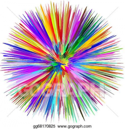 Vector Art - Colorful explosion. EPS clipart gg68170825 ...