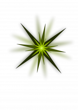 Clipart - Green Star