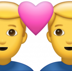Download Two Men With Heart Iphone Emoji Icon in JPG and AI | Emoji ...