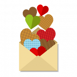 Letter With A Lot Of Hearts, Love, Lovers, Husband PNG and Vector ...