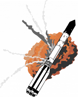 Clipart - NASA rocket Explosion