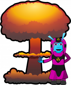 Nuclear weapon Nuclear explosion Mushroom cloud Clip art - gif 1990 ...