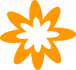 Orange Burst Flower Icons PNG - Free PNG and Icons Downloads