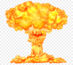 Mushroom Cloud clipart - Explosion, Fire, Orange ...