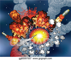 Vector Stock - Space explosions. Clipart Illustration ...