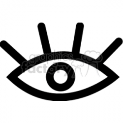 Royalty-Free Black and white eye image. 166324 vector clip art image ...