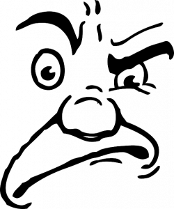 Angry Face Line Drawing at GetDrawings.com | Free for personal use ...