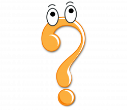 Clipart - Question Mark Symbol with Cartoon eyes