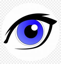 Blue Eyes Clipart Eye Lens - Blue Eye Cartoon, HD Png ...