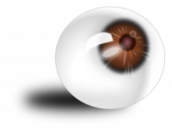 Clipart - Eyeball brown