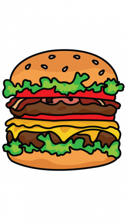 How to draw burger, step by step drawing tutorial http ...