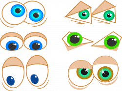 Clipart - Cartoon Eyes