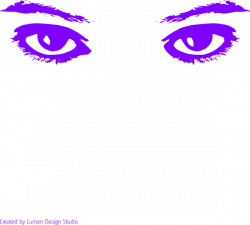 Purple Eyes Clip Art at Clker.com - vector clip art online, royalty ...