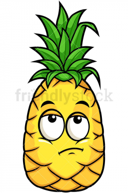 Pineapple Rolling Eyes | pine | Emoji clipart, Vegetable ...