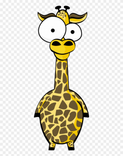 Funny Cartoon Giraffe With Big Eyes Clipart (#2512083 ...